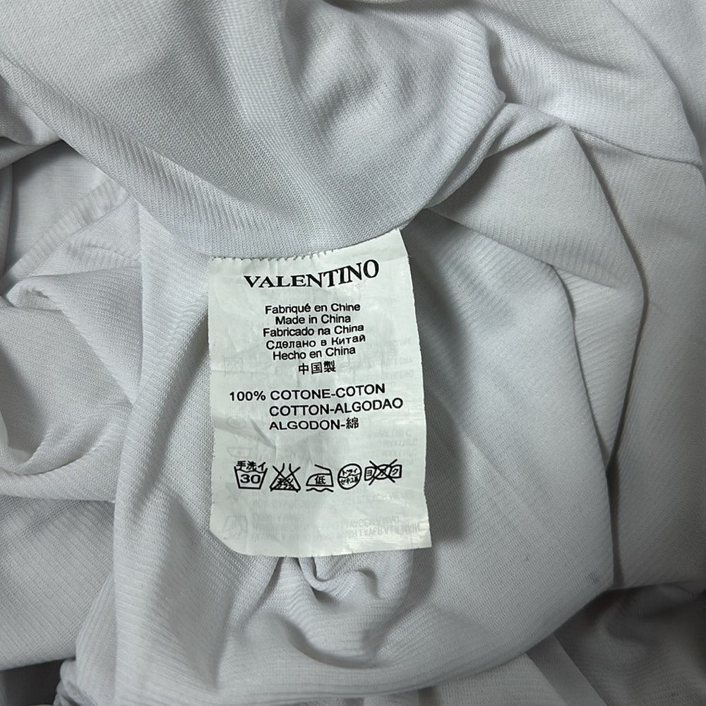 RED VALENTINO White Ruffle Sleeveless Cotton Dress Sz S - Picture 7 of 7